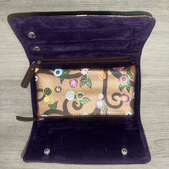 Women’s Brown Glitter Nature Wallet. - Picture 2 of 4